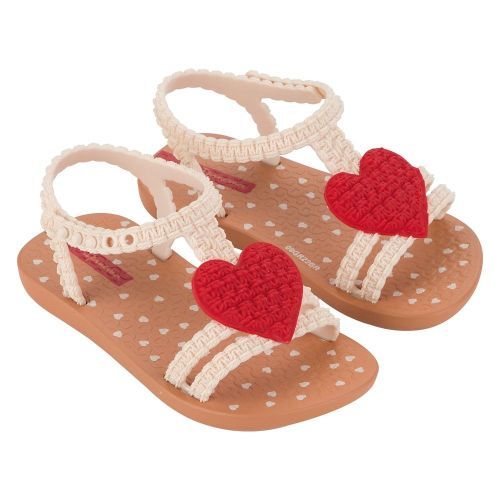 Ipanema slippers beige Meisjes ( - watersandaaltje hartje rood81997 AR872) - Junior Steps