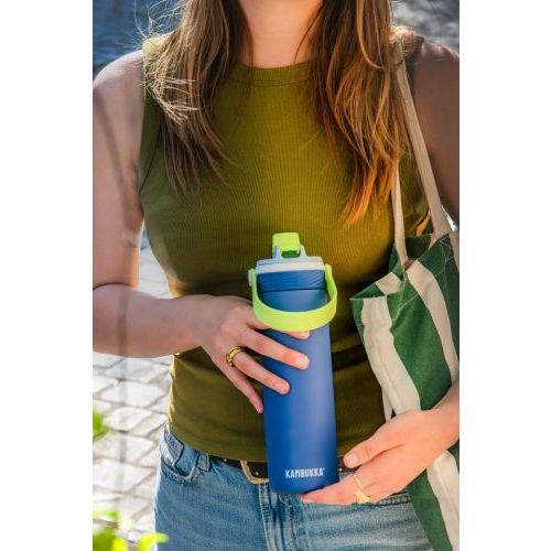 Kambukka drinkfles blauw  (drinkfles dupla Insulated 600ml - 11-10011 electric storm) - Junior Steps