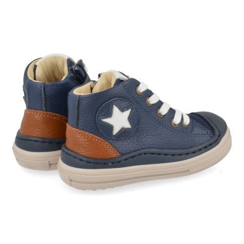 Luca sneakers blauw Jongens ( - blauw sneaker met kruipneus2400) - Junior Steps