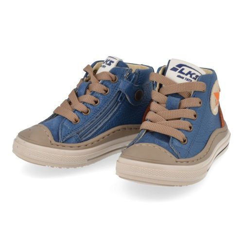 Luca sneakers blauw Jongens ( - blauw sneaker met kruipneus2400) - Junior Steps