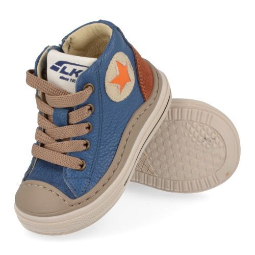 Luca sneakers blauw Jongens ( - blauw sneaker met kruipneus2400) - Junior Steps