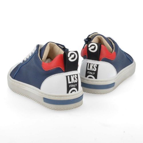Luca sneakers blauw Jongens ( - blauwe sneaker met rubberen neus2111) - Junior Steps