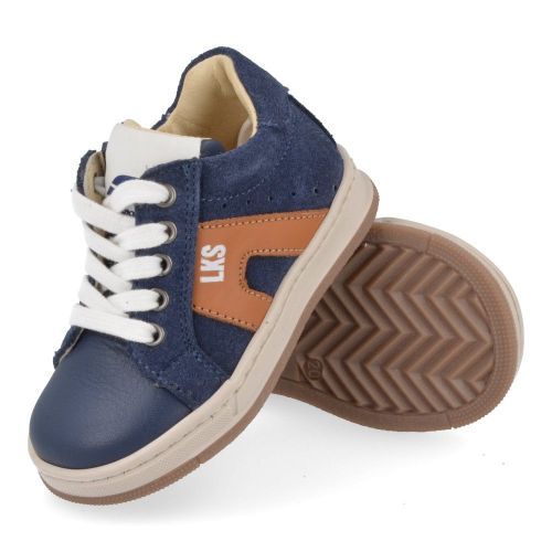 Luca sneakers blauw Jongens ( - blauwe sneaker 2403) - Junior Steps