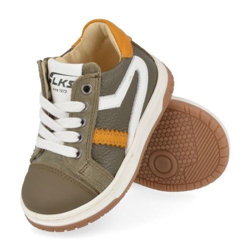 Luca sneakers kaki Jongens ( - kaki sneaker met kruipneus2406) - Junior Steps