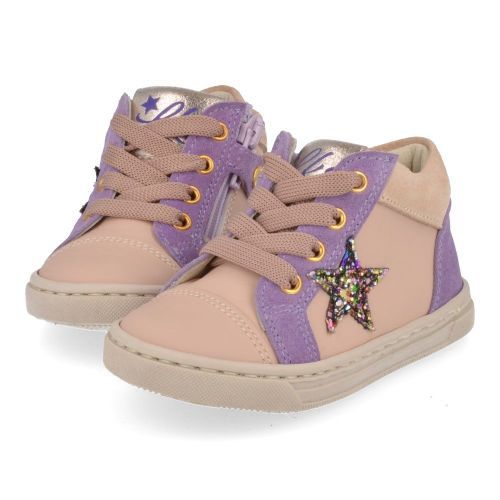 Luca sneakers roze Meisjes ( - roze sneaker met kruipneus2413) - Junior Steps