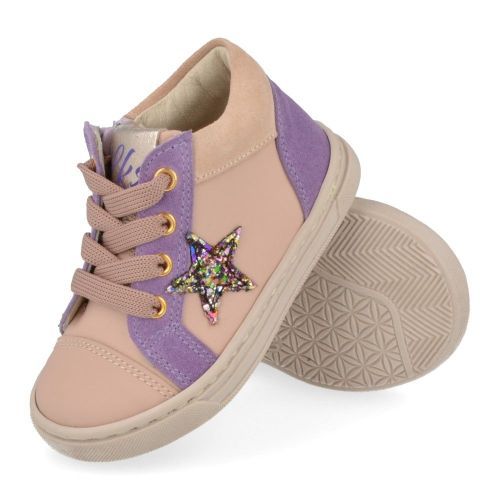 Luca sneakers roze Meisjes ( - roze sneaker met kruipneus2413) - Junior Steps