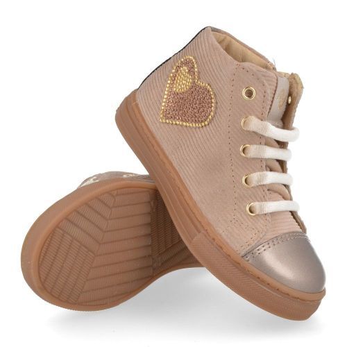 Lunella sneakers beige Meisjes ( - beige sneaker met hartje23768) - Junior Steps