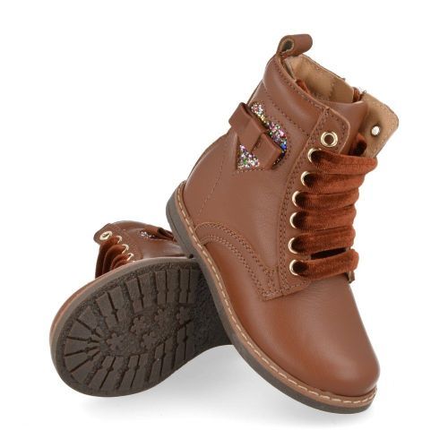 Lunella Bottes à lacets cognac Filles (24435) - Junior Steps