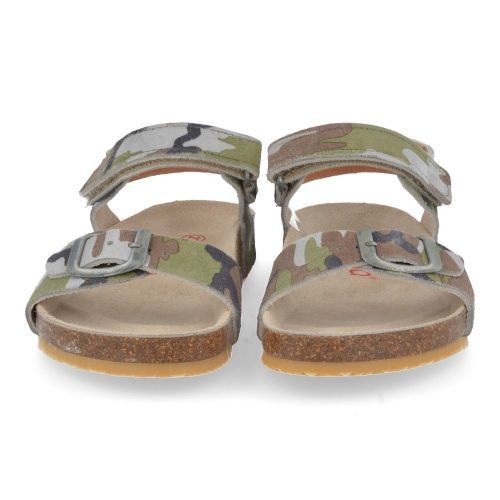 Lunella sandalen kaki Jongens ( - voetbedsandaal met camouflage22902) - Junior Steps