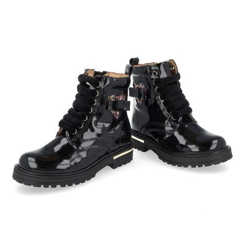 Lunella Bottes à lacets Noir Filles (24412P) - Junior Steps