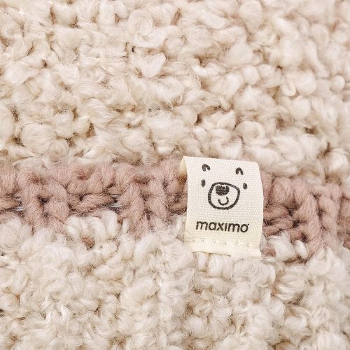 Maximo mutsen beige  (Muts beige teddy met pompon  - 53574-299376) - Junior Steps