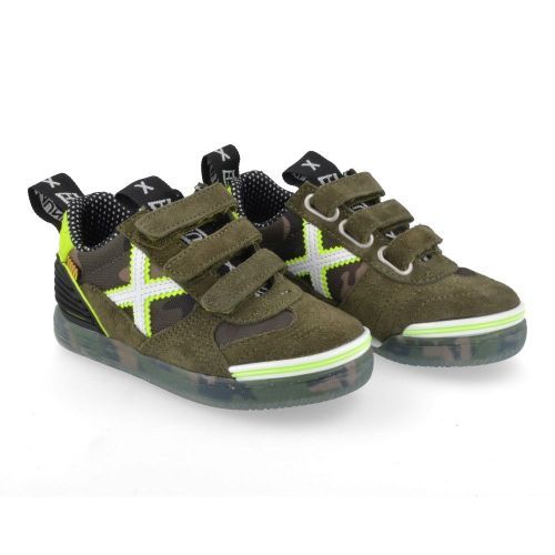 Munich sneakers kaki Jongens ( - kaki sneaker met camouflage1514286) - Junior Steps