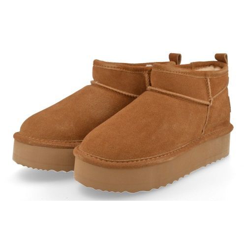 Natural World Short boots cognac Girls (7309M) - Junior Steps