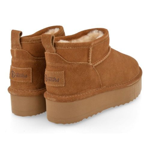 Natural World Short boots cognac Girls (7309M) - Junior Steps