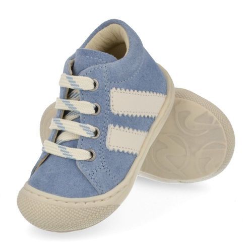 Naturino babyschoenen blauw  (babyschoentje blauw suède - macks) - Junior Steps