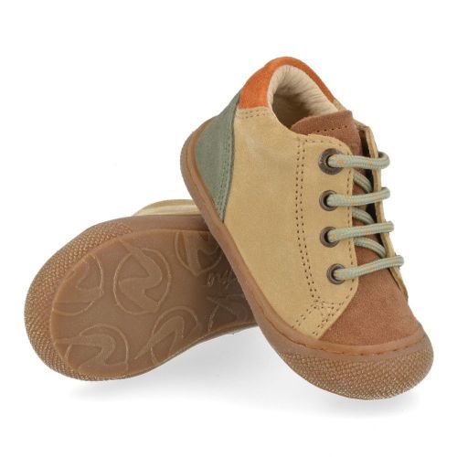 Naturino babyschoenen beige Jongens (babyschoentje combi - beige - romy) - Junior Steps