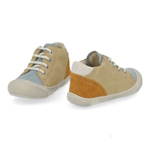 Naturino babyschoenen beige Jongens (babyschoentje combi beige blauw - romy) - Junior Steps