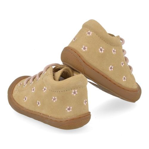 Naturino babyschoenen beige Meisjes (babyschoentje geborduurde bloementjes - cocoon) - Junior Steps