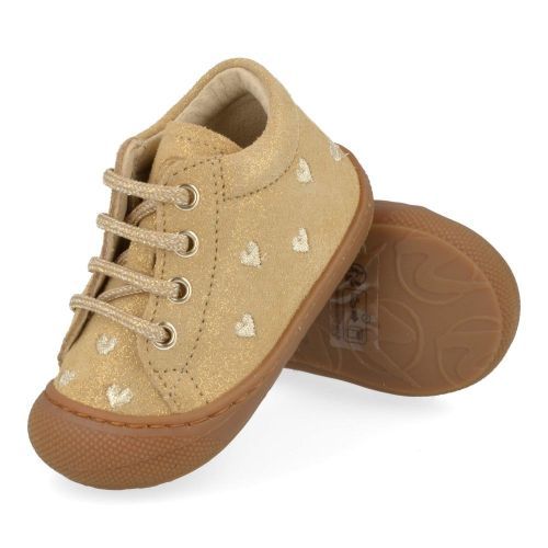 Naturino babyschoenen beige Meisjes (babyschoentje geborduurde hartjes - cocoon) - Junior Steps