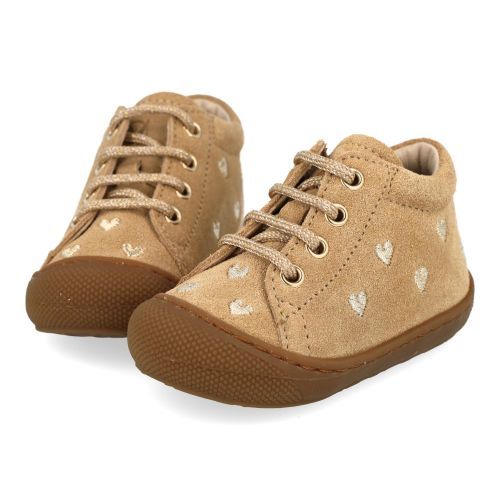 Naturino babyschoenen GOUD Meisjes (babyschoentje goud met  hartjes - cocoon) - Junior Steps