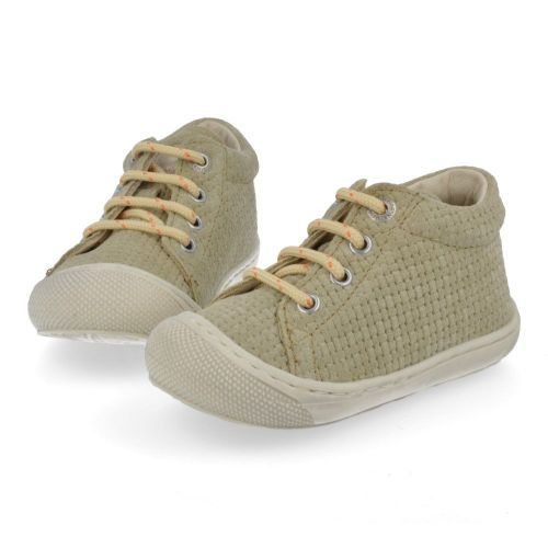 Naturino babyschoenen kaki Jongens (babyschoentje kaki geweven suède - cocoon) - Junior Steps