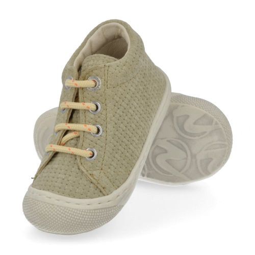 Naturino babyschoenen kaki Jongens (babyschoentje kaki geweven suède - cocoon) - Junior Steps
