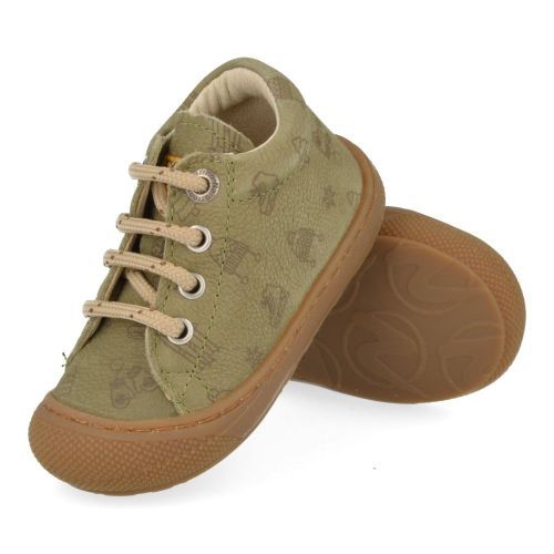 Naturino babyschoenen kaki  (babyschoentje nubuck print ski - cocoon) - Junior Steps