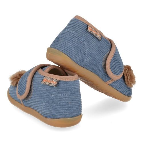 Naturino Pantoffels blauw  ( - bidaim blauwe berenpantoffelbidaim) - Junior Steps