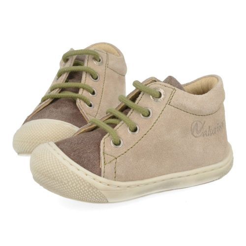 Naturino babyschoenen taupe  ( - cocoon kaki taupe babyschoentjecocoon) - Junior Steps