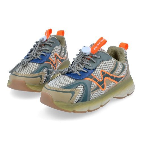 Naturino sneakers kaki Jongens (kaki beige runner met elastische veter - wave) - Junior Steps