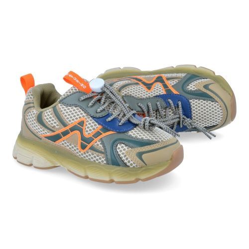 Naturino sneakers kaki Jongens (kaki beige runner met elastische veter - wave) - Junior Steps