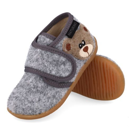 Naturino Hausschuhe Grau  (Carillon) - Junior Steps