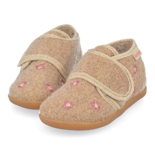 Naturino Pantoffels roze Meisjes (Kinder pantoffel met bloementjes - bidaim) - Junior Steps