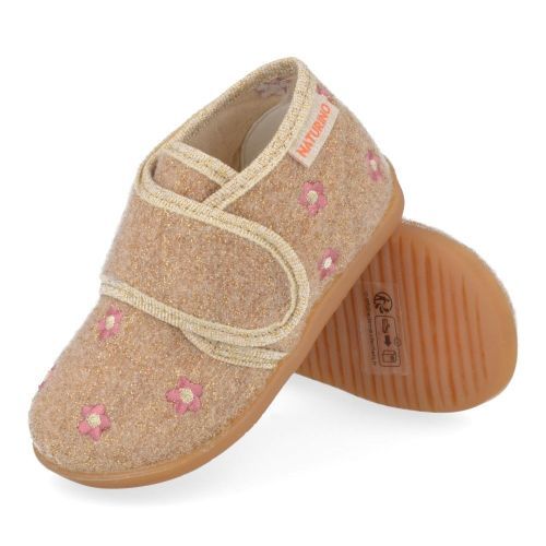 Naturino Pantoffels roze Meisjes (Kinder pantoffel met bloementjes - bidaim) - Junior Steps
