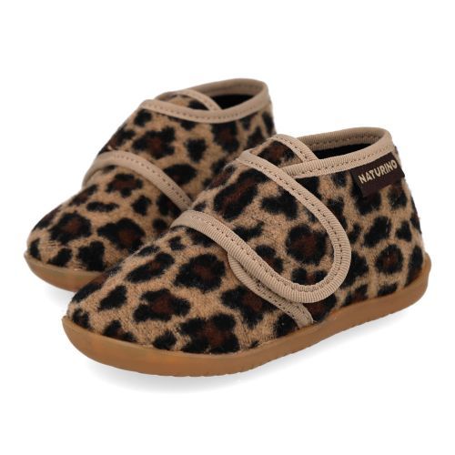 Naturino Hausschuhe beige Mädchen (home leopard) - Junior Steps