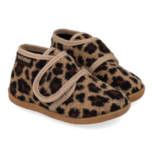 Naturino Hausschuhe beige Mädchen (home leopard) - Junior Steps
