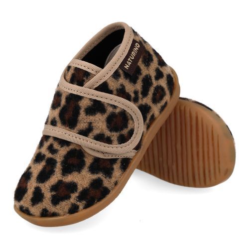 Naturino Hausschuhe beige Mädchen (home leopard) - Junior Steps
