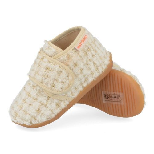 Naturino Pantoffels beige Meisjes (kinder pantoffel  - home lurex) - Junior Steps