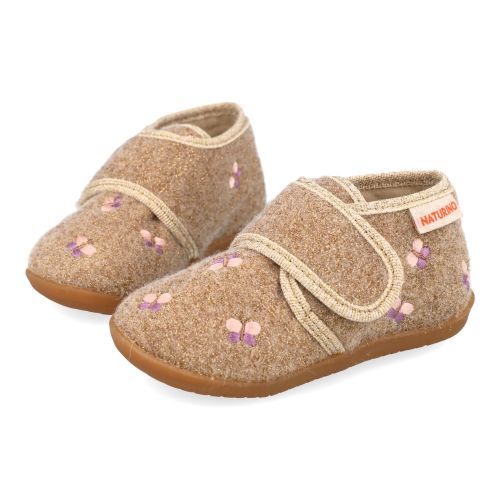 Naturino Slippers beige Girls (Nafya lurex) - Junior Steps