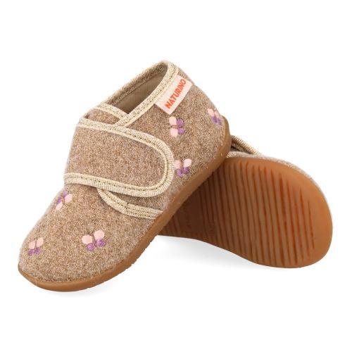 Naturino Slippers beige Girls (Nafya lurex) - Junior Steps