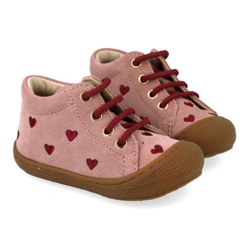 Naturino babyschoenen roze Meisjes (roze babyschoentje met hartjes - cocoon) - Junior Steps