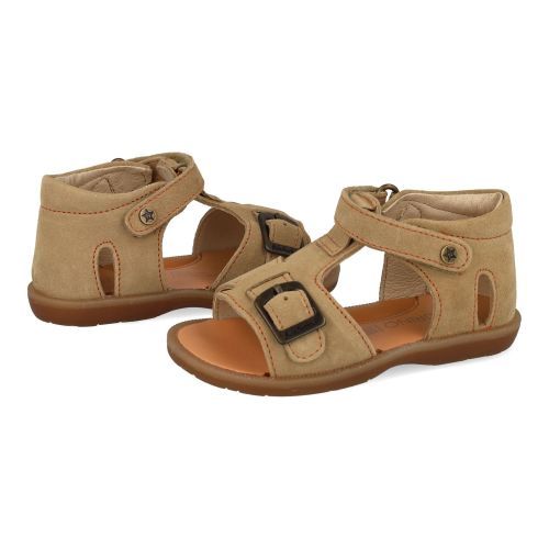 Naturino Sandals beige Boys (quarzo suede sand orange) - Junior Steps