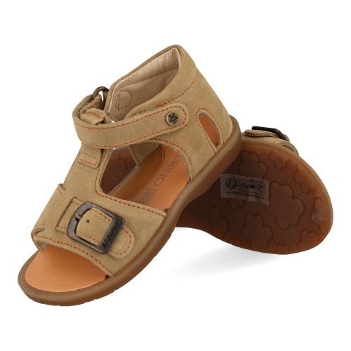 Naturino Sandals beige Boys (quarzo suede sand orange) - Junior Steps
