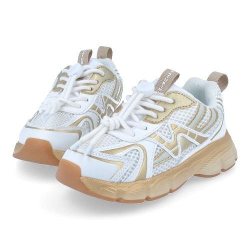 Naturino sneakers wit Meisjes (witte runner met elastische veter - wave) - Junior Steps