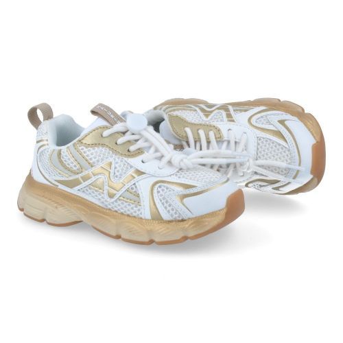 Naturino sneakers wit Meisjes (witte runner met elastische veter - wave) - Junior Steps