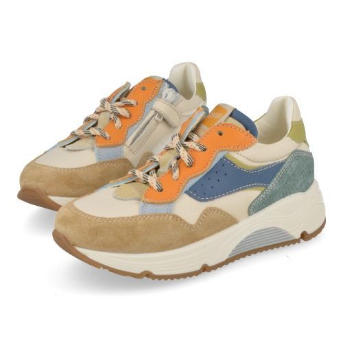 Ocra sneakers beige Jongens ( - beige sneakerD365) - Junior Steps