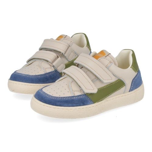 Ocra sneakers blauw Jongens ( - blauw beige sneakertje975) - Junior Steps