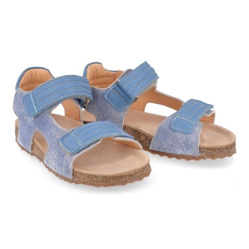Ocra sandalen blauw Jongens ( - blauwe voetbedsandaal604) - Junior Steps