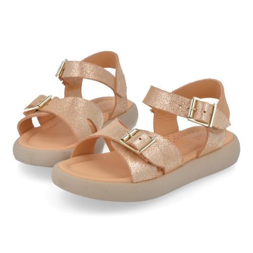Ocra sandalen brons Meisjes (brons sandaaltje - D612) - Junior Steps