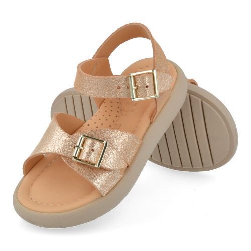 Ocra sandalen brons Meisjes (brons sandaaltje - D612) - Junior Steps